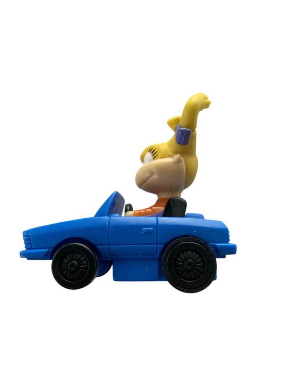1998 Burger King Angelica Rugrats Toy Car Viacom Klasky Csupo Blue Convertible - Picture 4 of 7